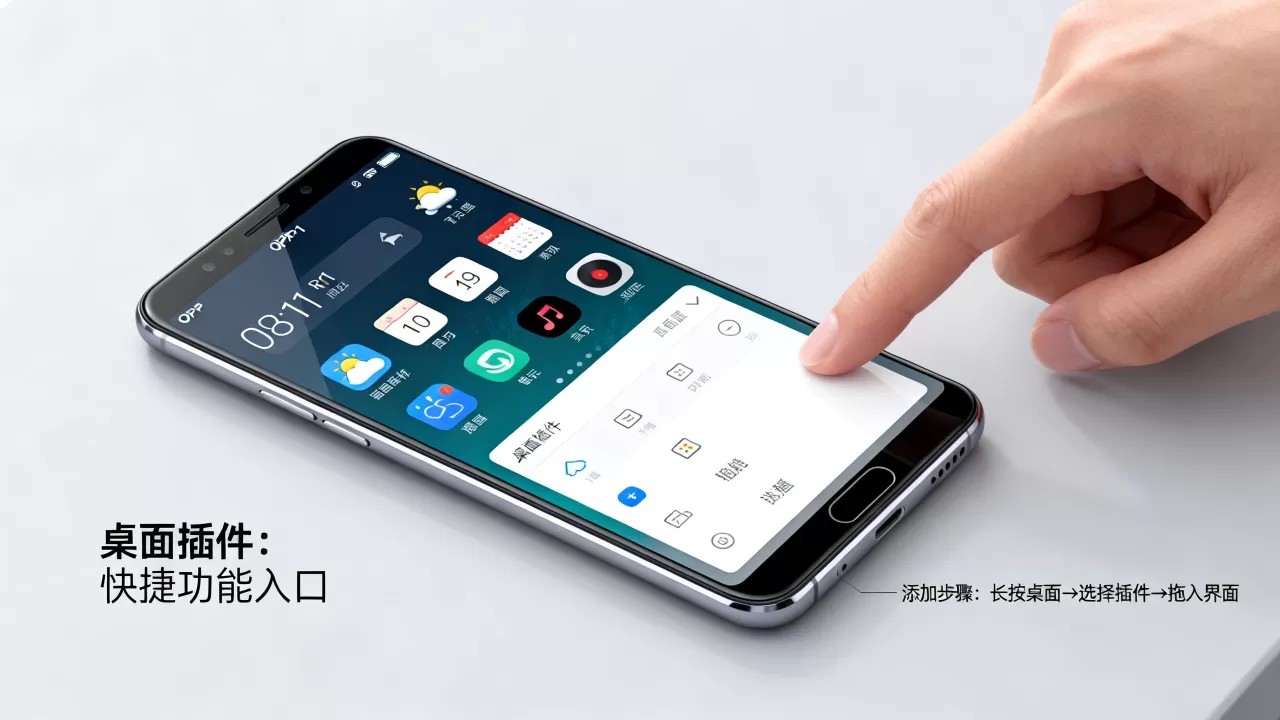 oppor11桌面插件是什么，OPPO R11桌面插件怎么添加
