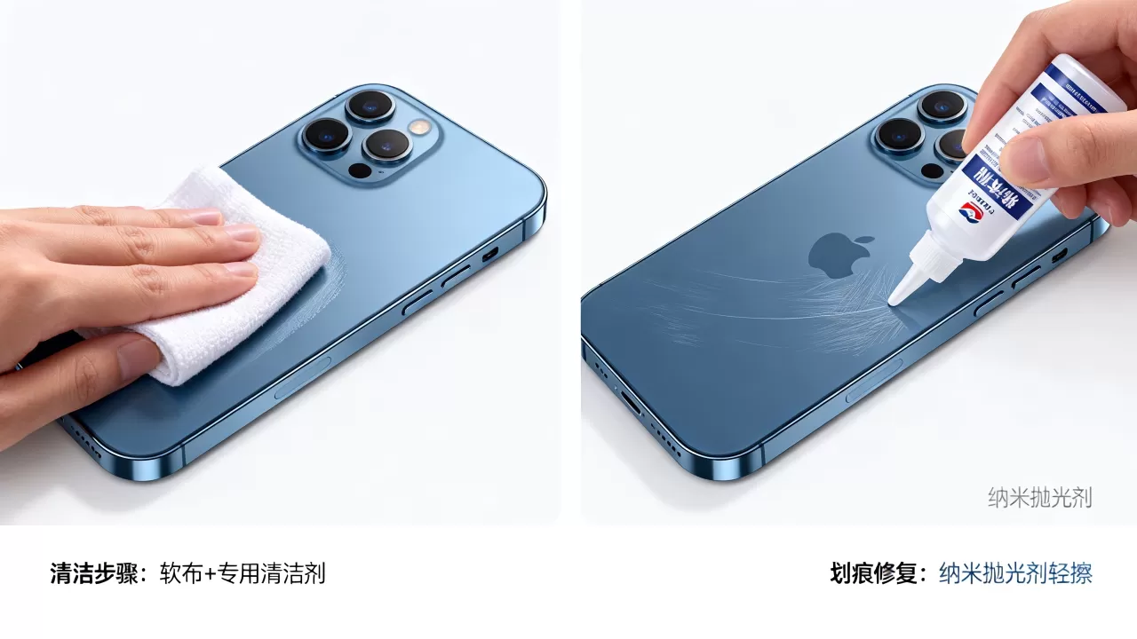 iphone背部怎么保养，苹果背面划痕修复