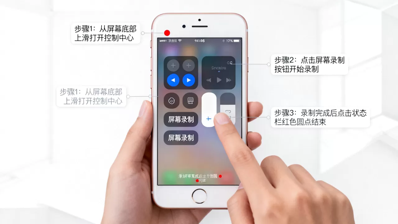 iphone8怎么录制屏幕，iphone8屏幕录制功能在哪里