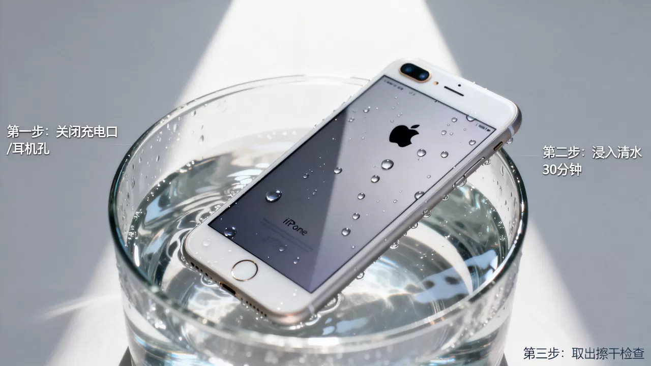 iphone7怎么测试防水，iphone7防水性能测试方法