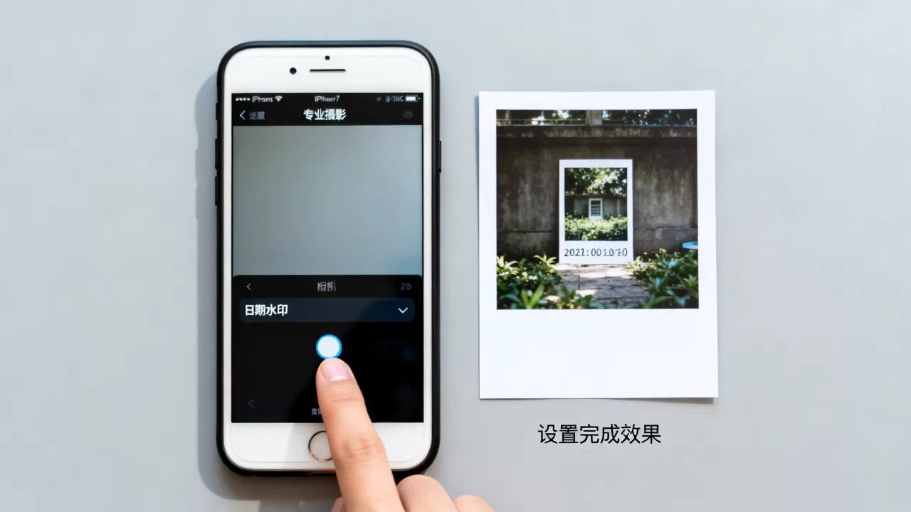 iphone7相机怎么带日期，iphone7相机设置日期水印