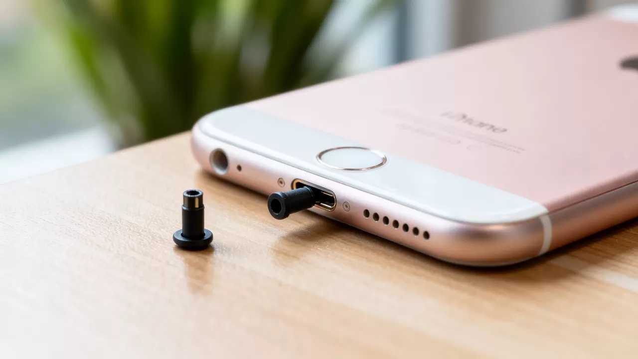 iphone6怎么使用防尘塞，苹果6手机防尘塞安装方法
