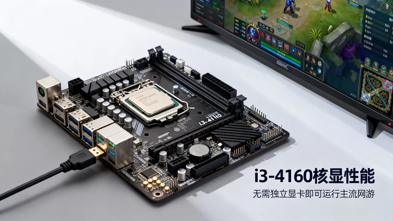 i34160可以不配显卡么，i34160核显能玩游戏吗
