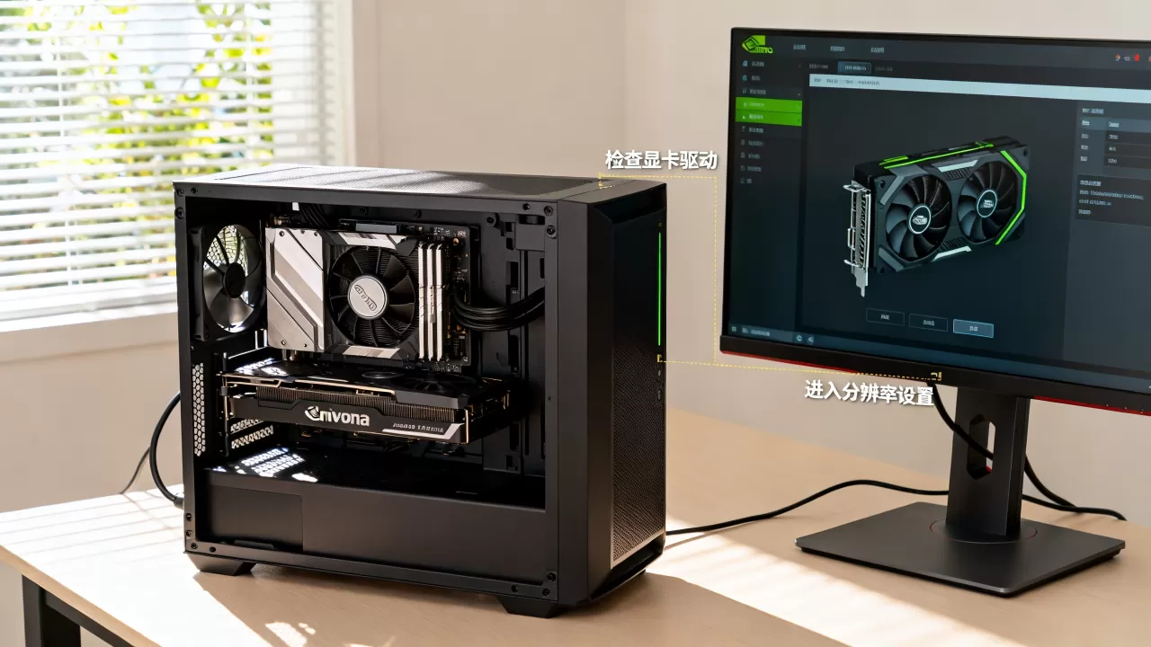 nvidia显卡没有分辨率设置怎么办，nvidia显卡分辨率怎么调