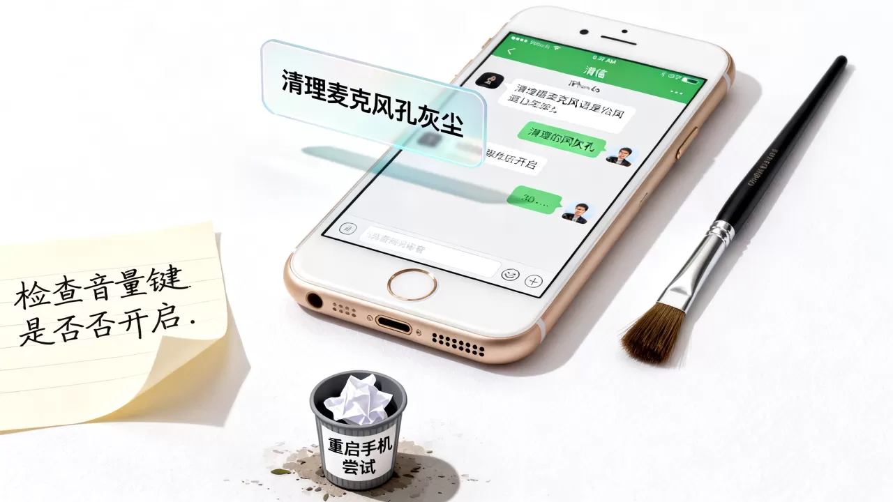 iphone6s听语音没声音怎么回事，苹果手机微信语音无声解决方法
