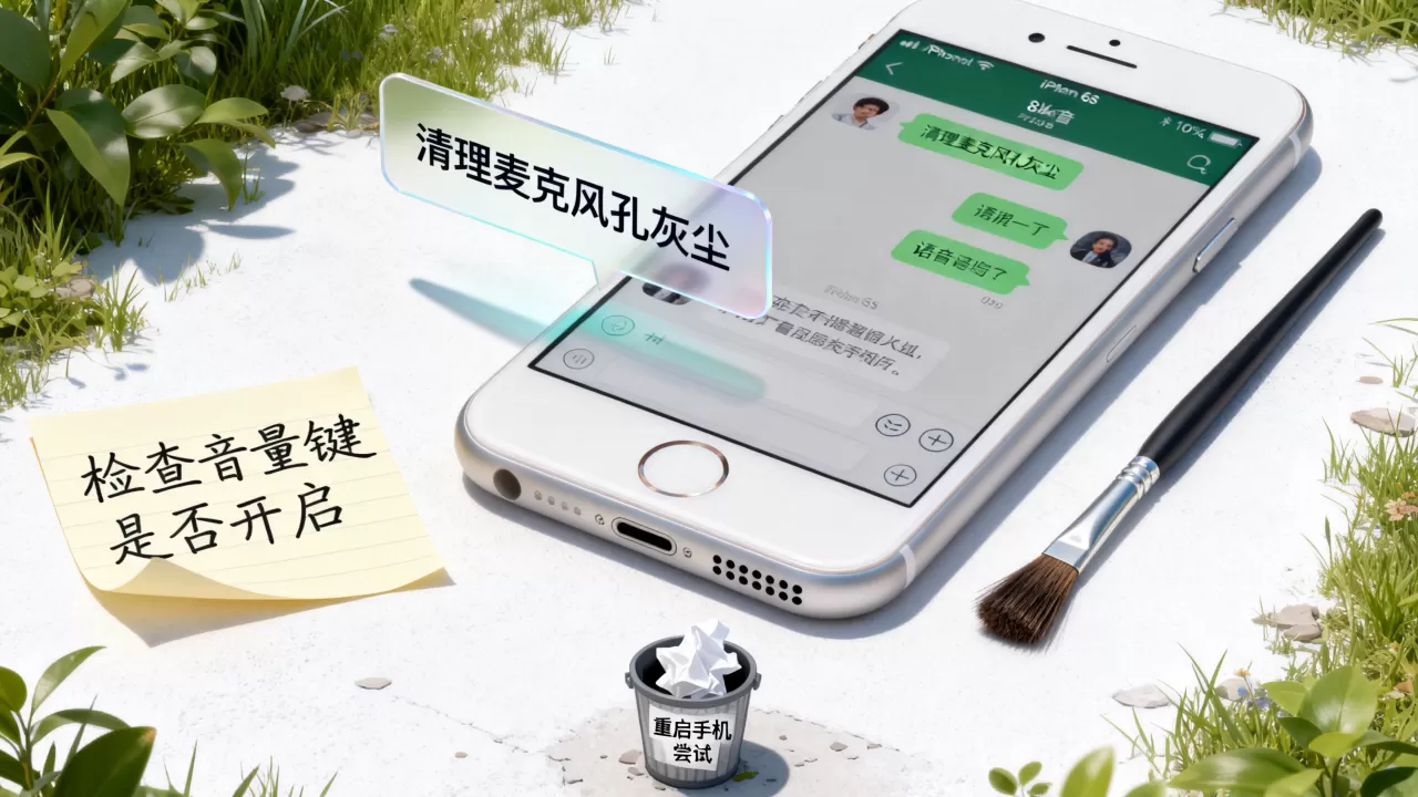 iphone6s听语音没声音怎么回事，苹果手机微信语音无声解决方法