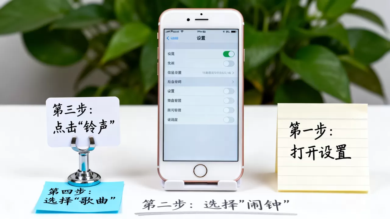 iphone6s设置闹钟歌曲铃声怎么设置，苹果手机闹钟铃声自定义教程