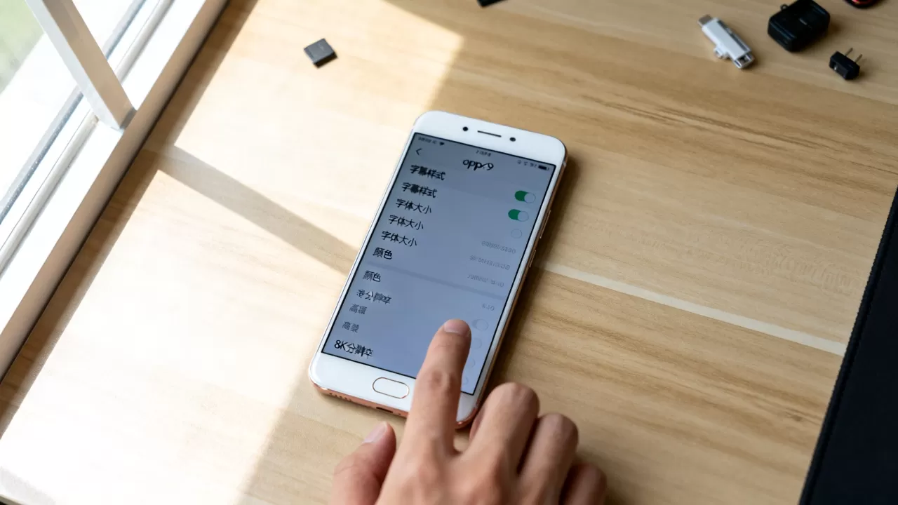 oppor9设置里字幕样式有什么作用，手机视频字幕怎么调