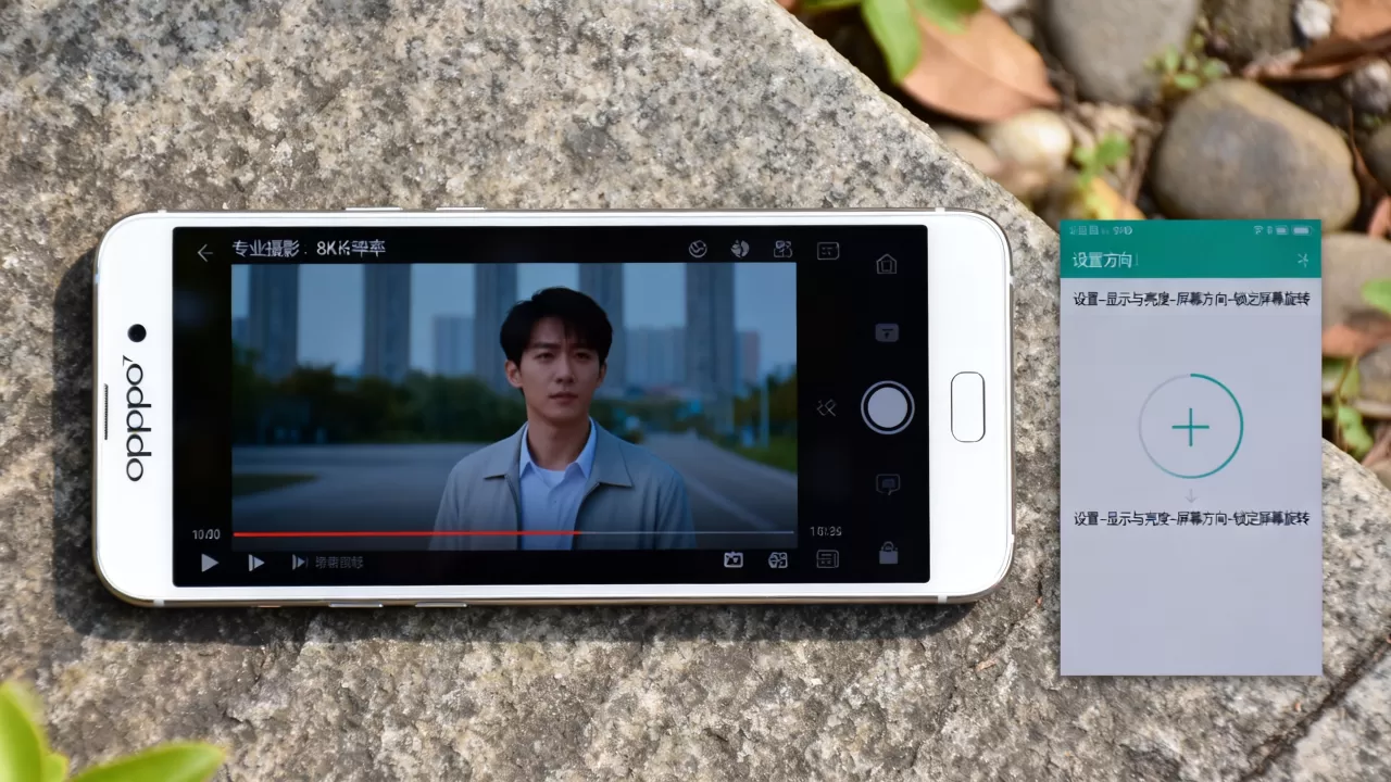 oppo r7为什么视频是横屏的，手机视频横屏播放怎么设置
