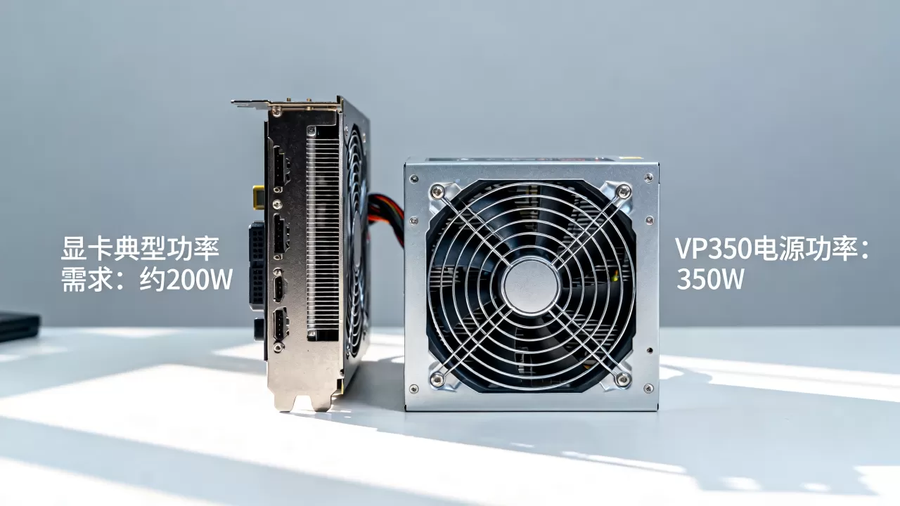 安钛克vp350显卡带得动吗，安钛克vp350电源功率