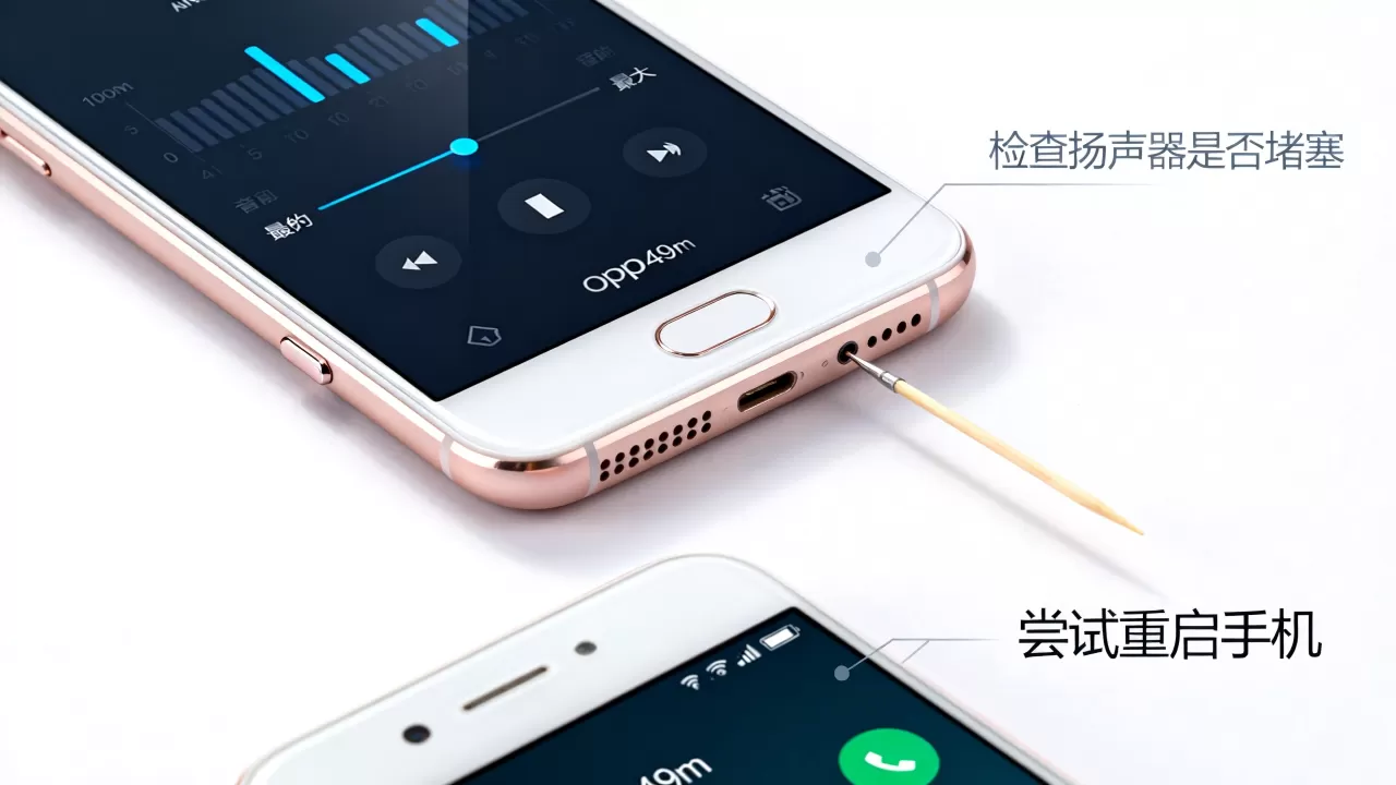 oppoa59m为什么声音小，手机音量调最大没声音怎么办