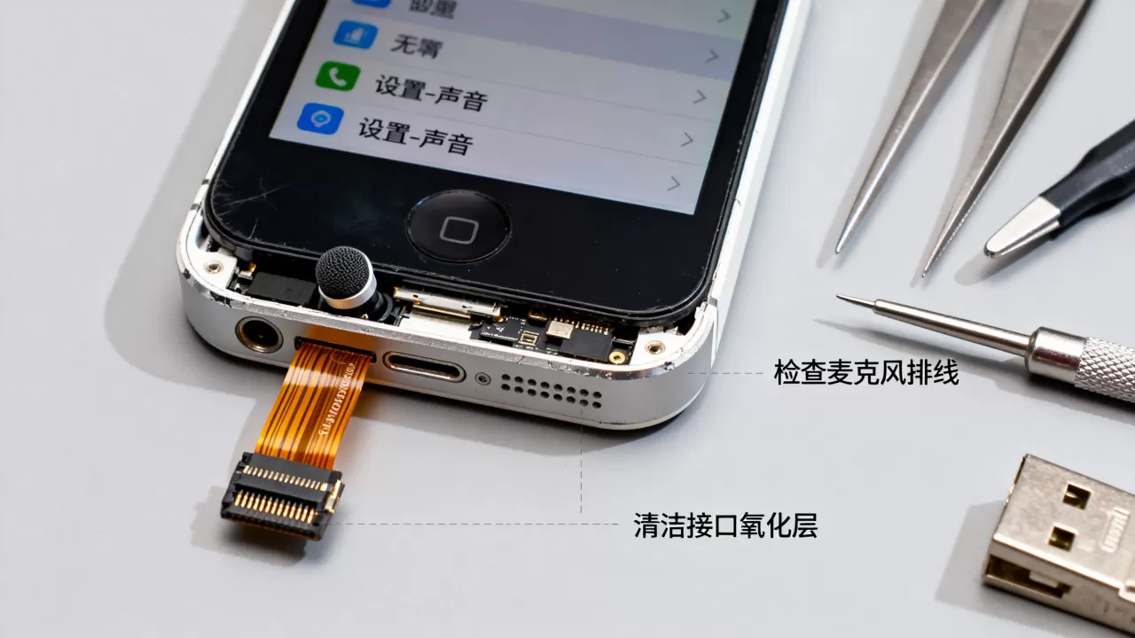 iphone5c麦克风坏了怎么办，iPhone5C麦克风故障维修方法