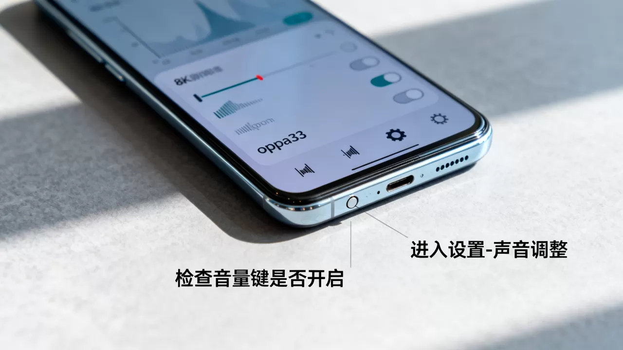 oppoa33为什么没声音，手机突然静音怎么办
