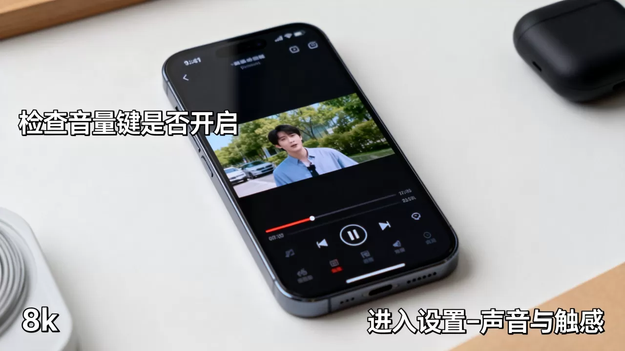 iphone视频无声音是怎么回事啊，iphone手机播放视频没声音怎么办