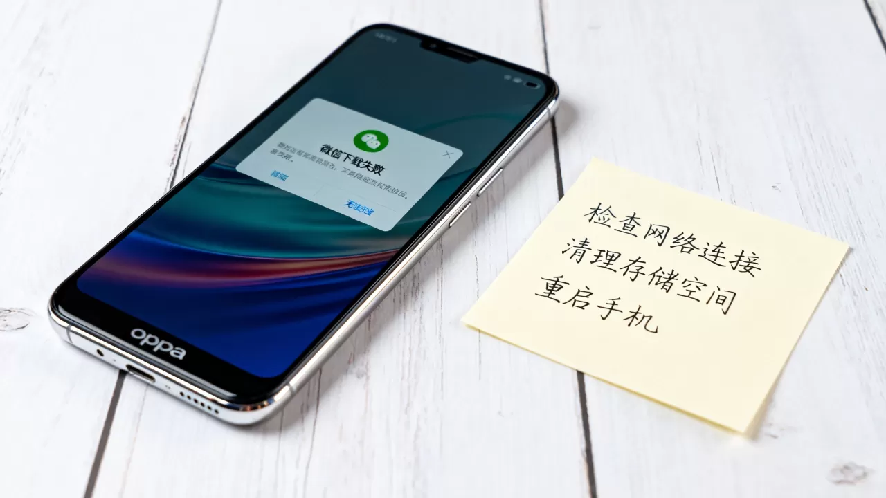oppoa8手机为什么下不了微信，oppoa8手机微信下载失败解决方法
