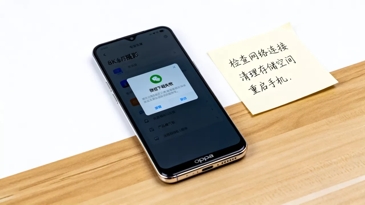 oppoa8手机为什么下不了微信，oppoa8手机微信下载失败解决方法