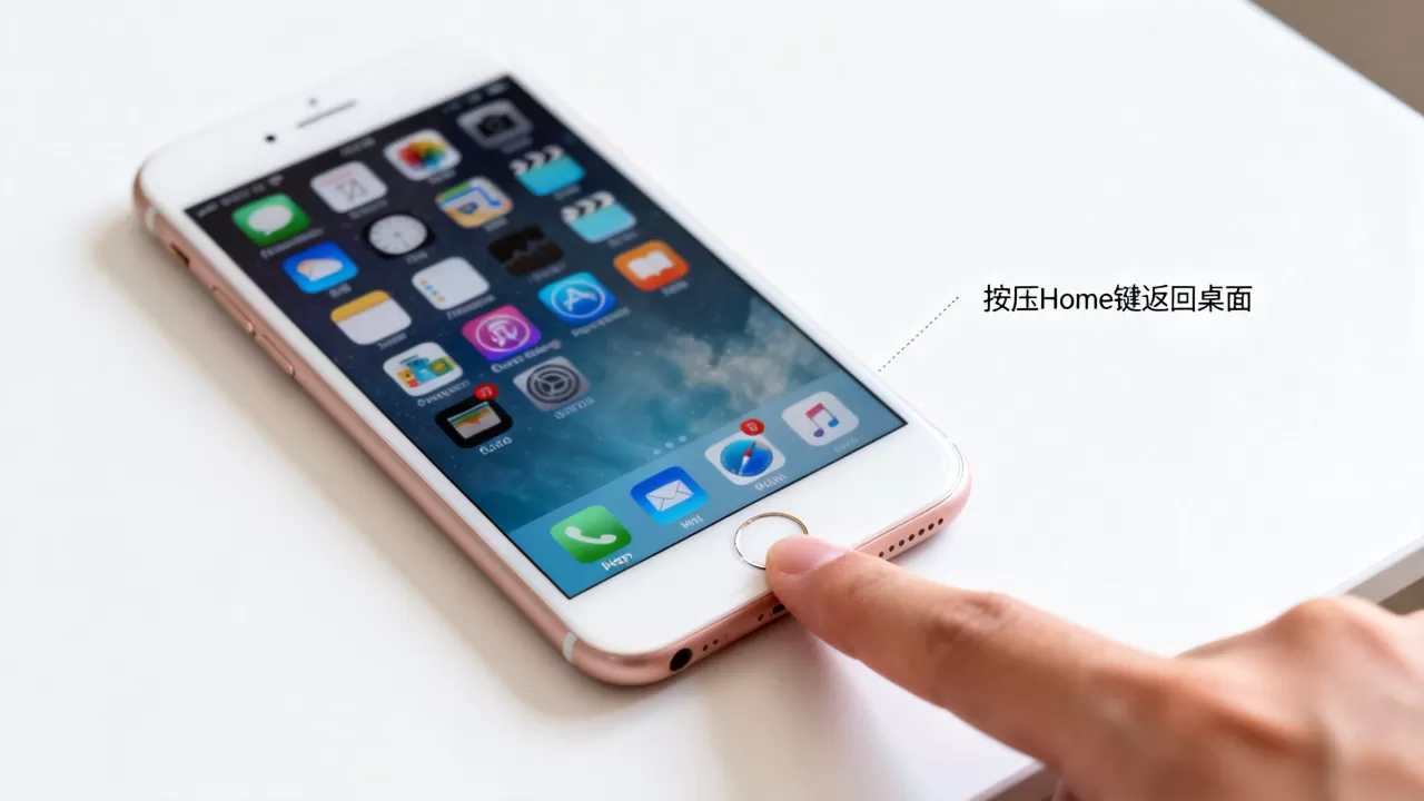 iphone 6 plus怎么返回，iphone6plus返回桌面键