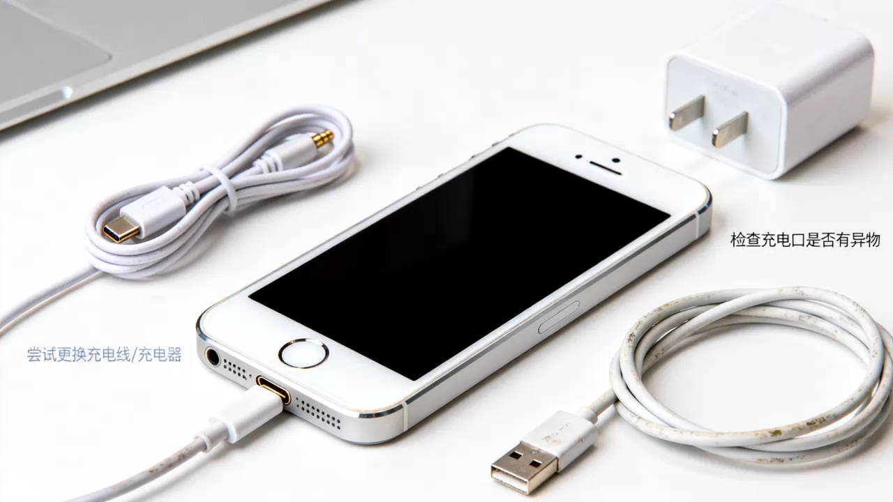 iPhone5不充电不开机怎么办，iphone5充不进电