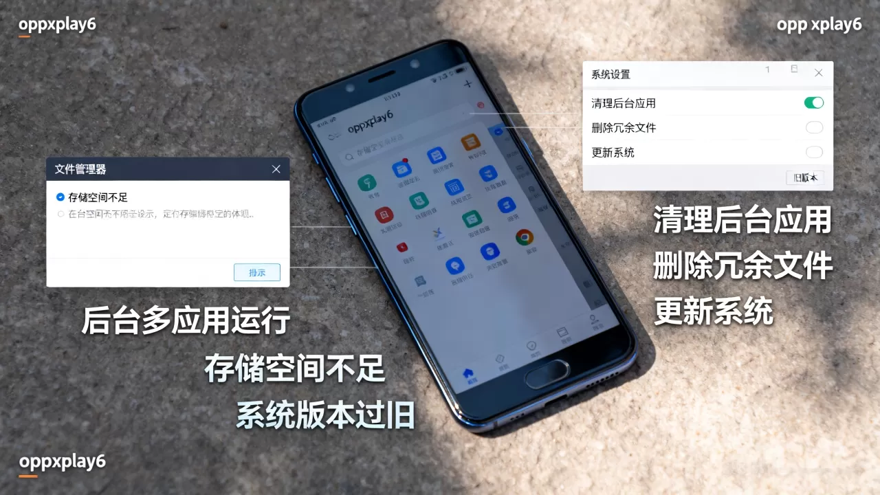 oppoxplay6很卡是什么原因，手机卡顿怎么办