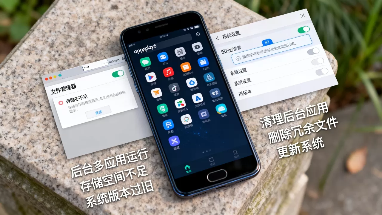 oppoxplay6很卡是什么原因，手机卡顿怎么办