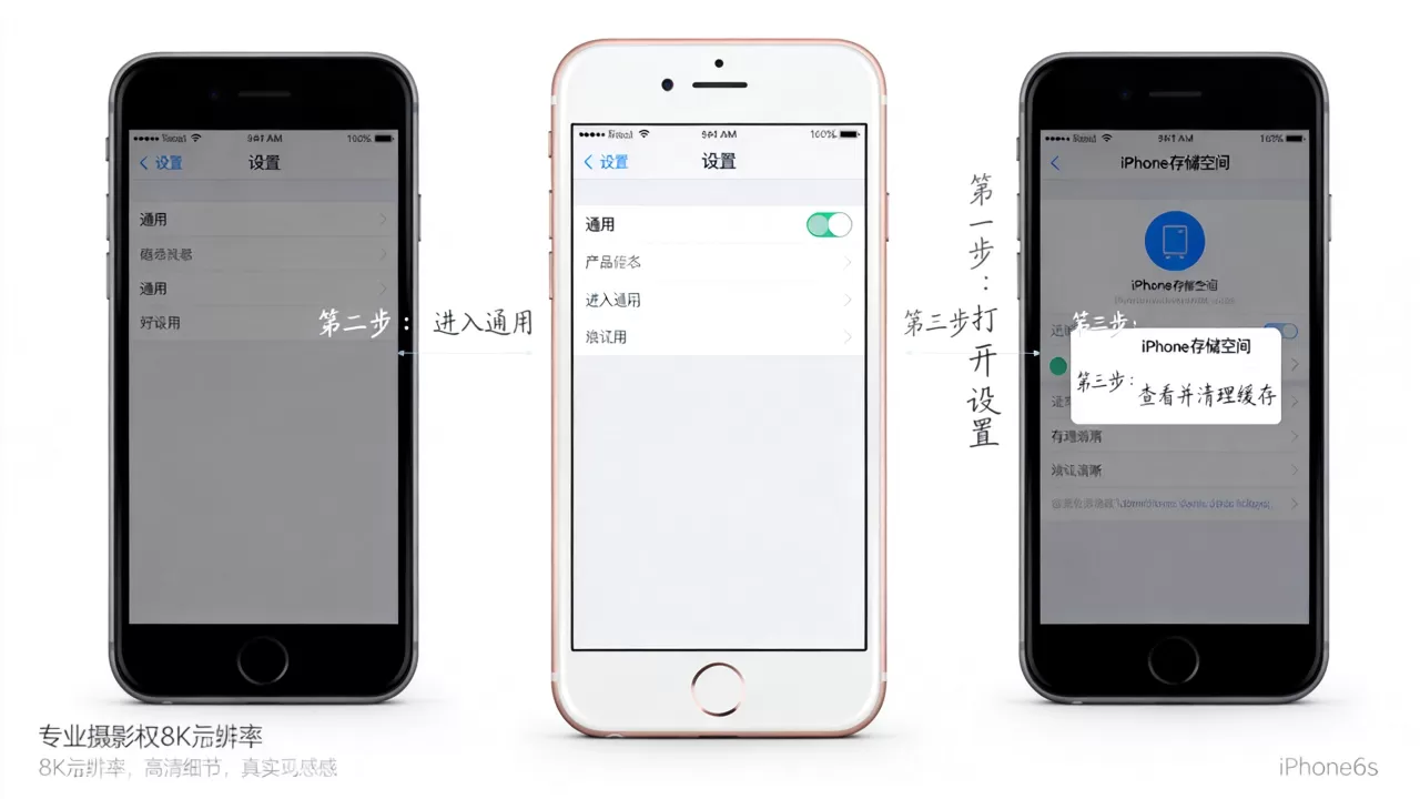 iphone6s怎么清空内存，苹果手机清理垃圾文件方法