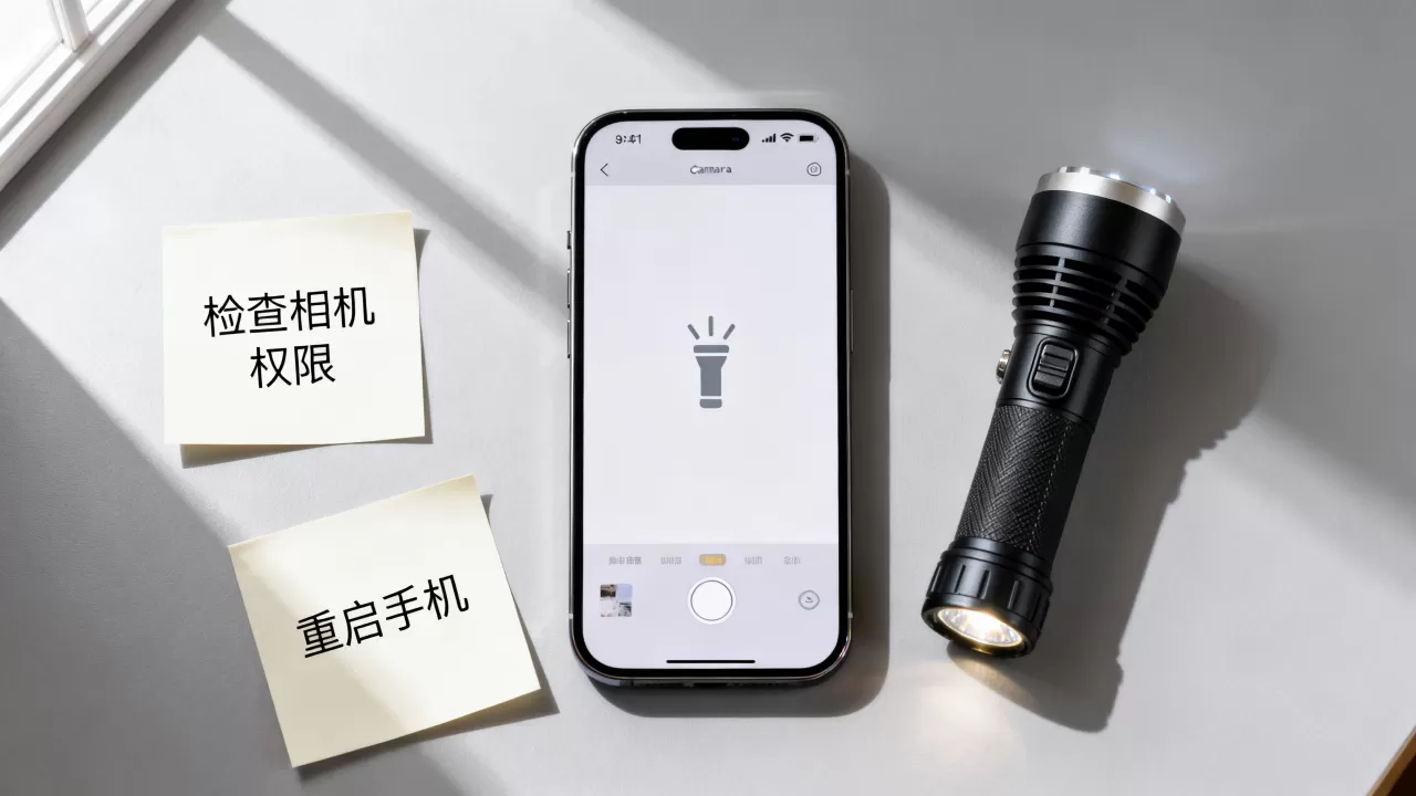 iphone照相手电筒不能用怎么办，苹果手机手电筒故障解决方法