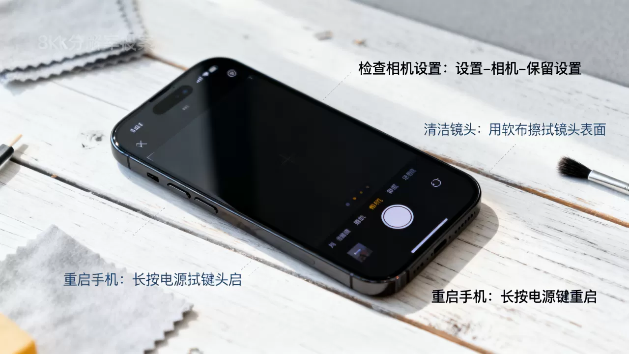 iphone照相功能不能用怎么办，苹果手机相机黑屏修复