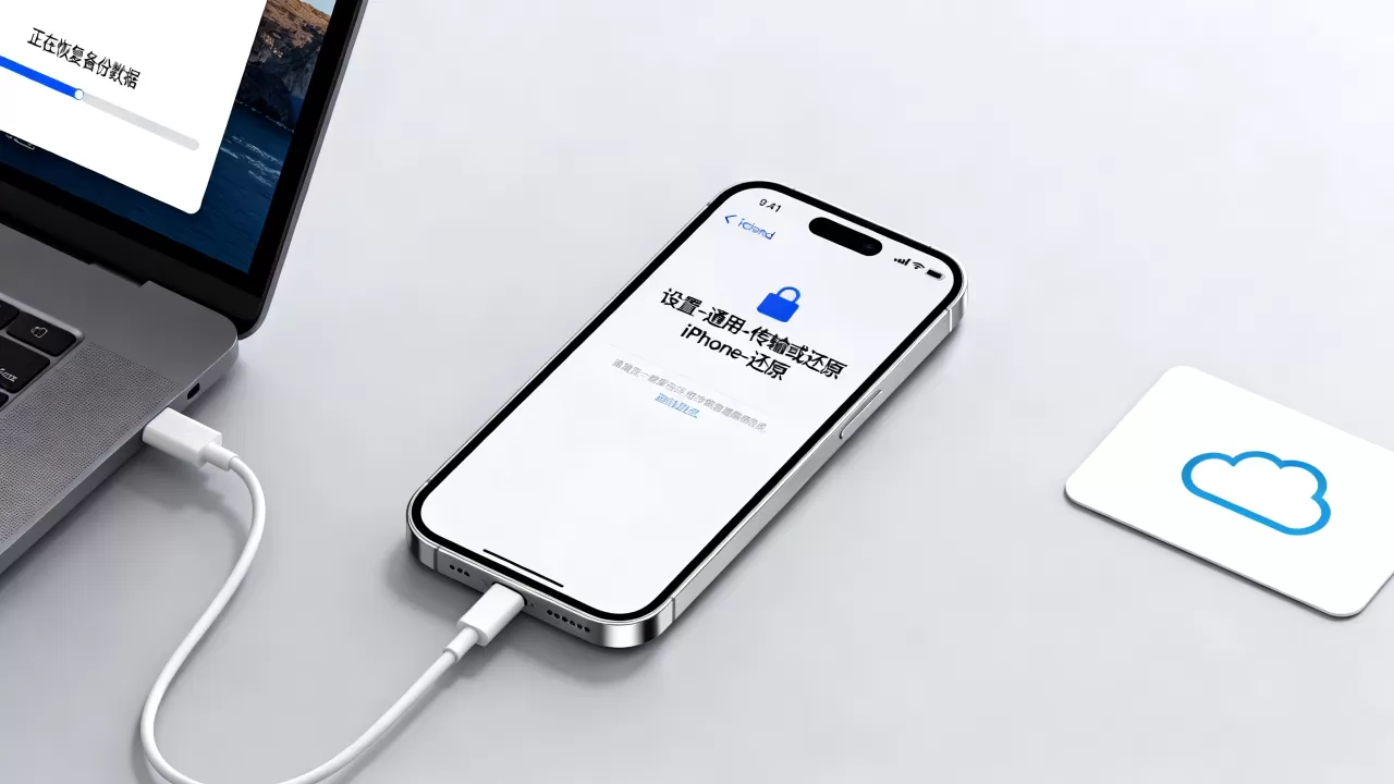 iphone怎么恢复备份数据，苹果手机恢复出厂设置后怎么恢复数据