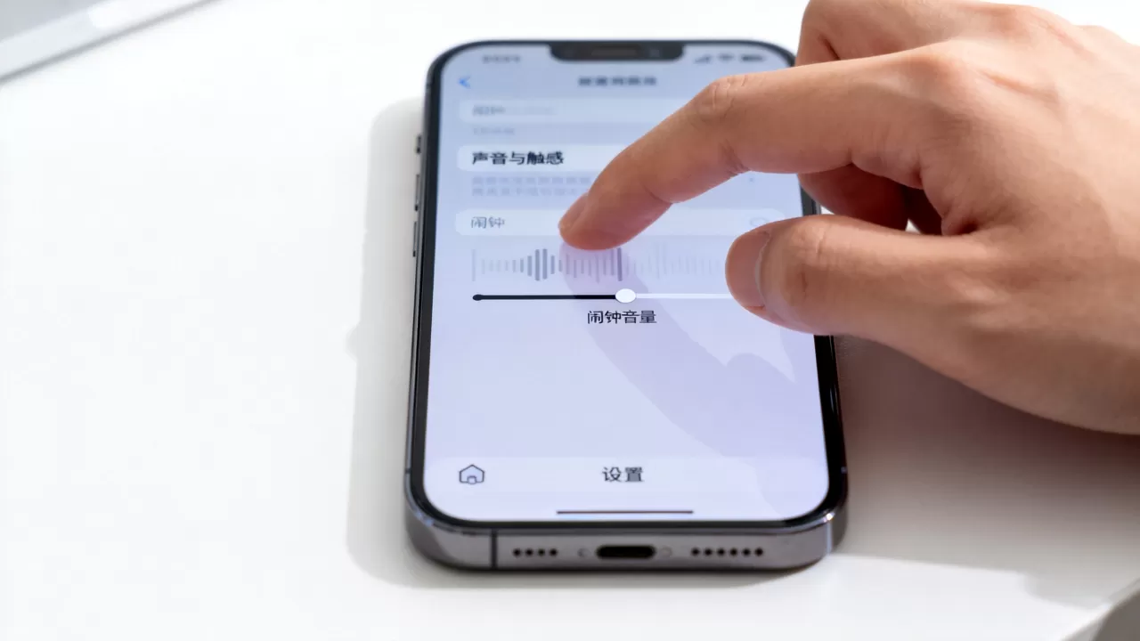 iphone怎么调闹钟声音大小，iphone闹钟声音怎么调