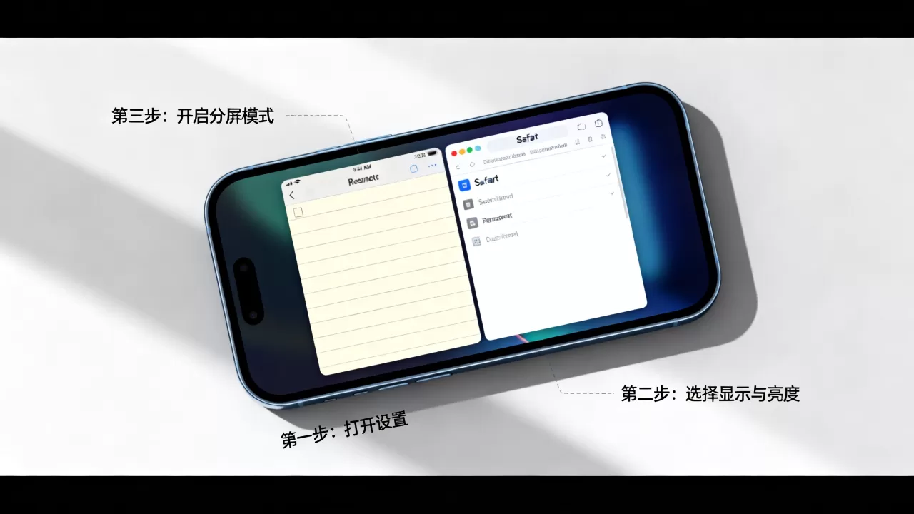 iphone怎么调两个屏幕显示，苹果手机分屏使用方法