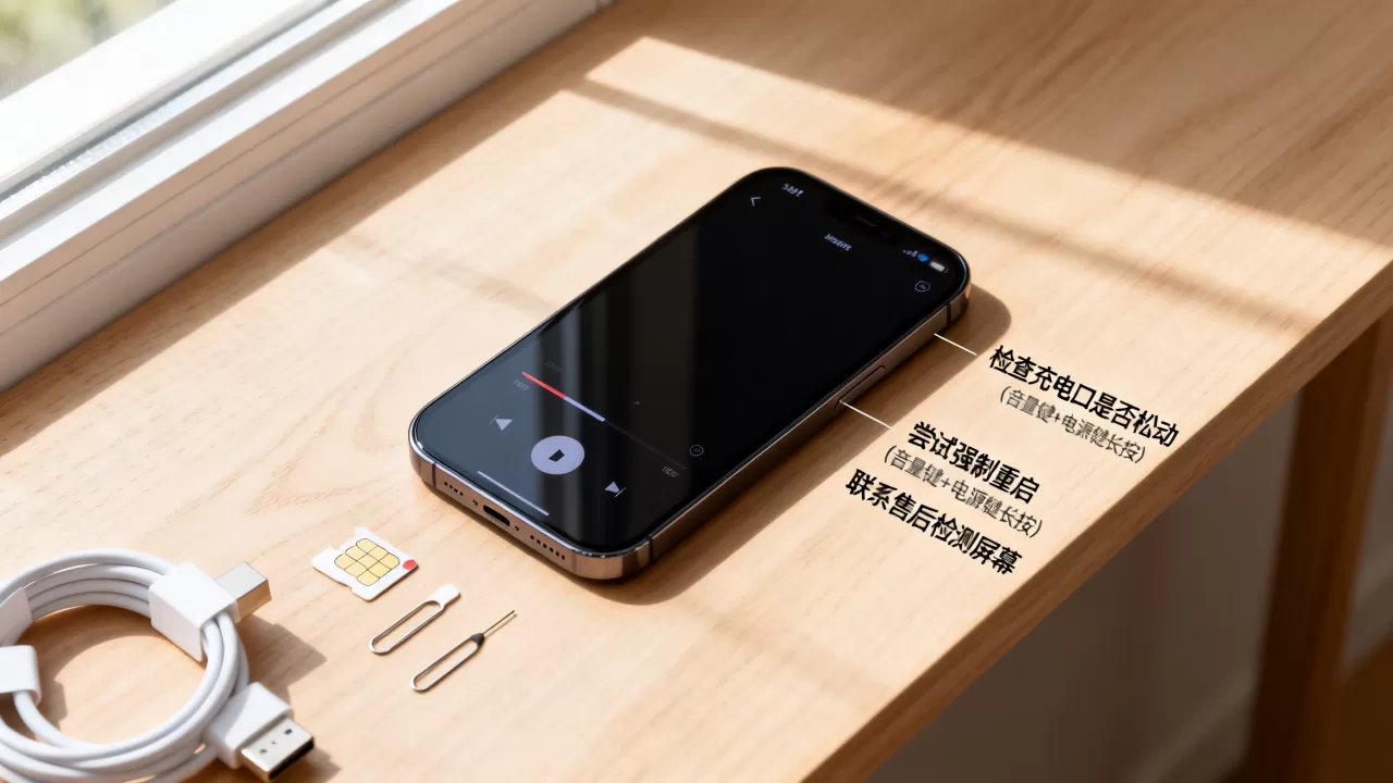 iphone有声音但黑屏怎么回事，iphone黑屏有声音怎么办