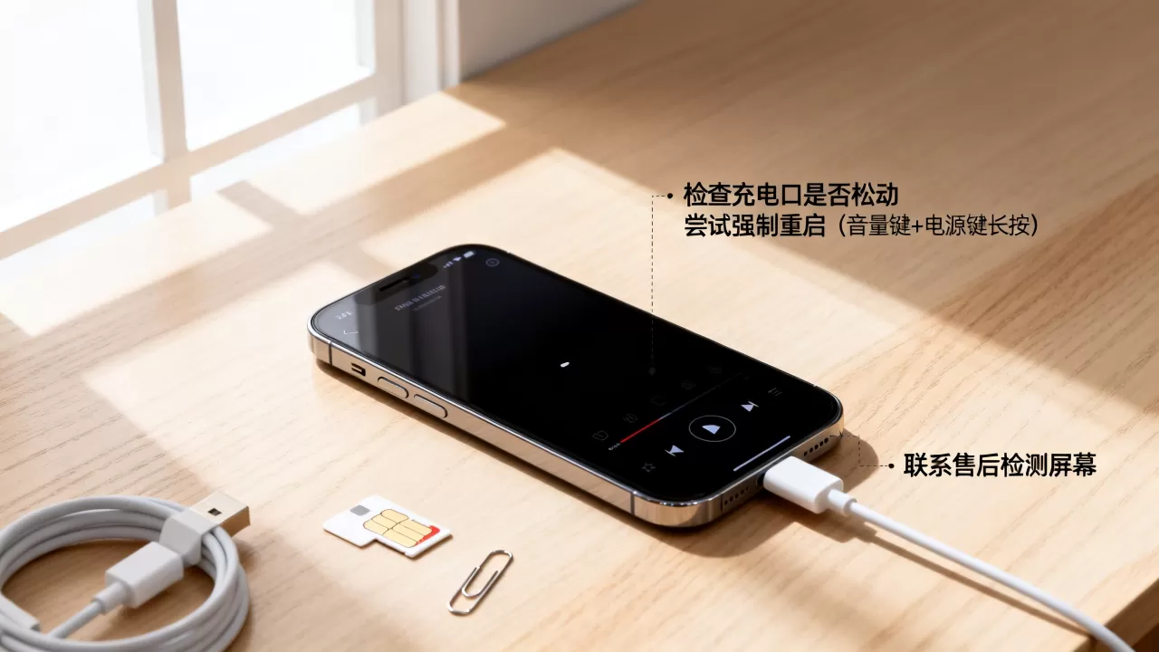 iphone有声音但黑屏怎么回事，iphone黑屏有声音怎么办