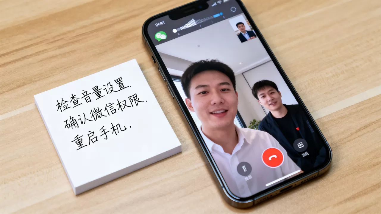 iphone微信视频没声音怎么设置，iphone微信视频没声音