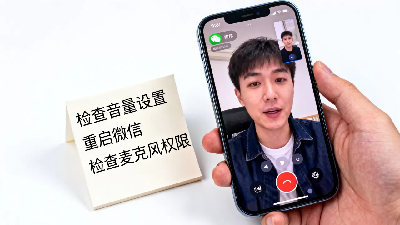 iphone微信视频没声音怎么回事儿，苹果手机微信语音通话无声解决方法