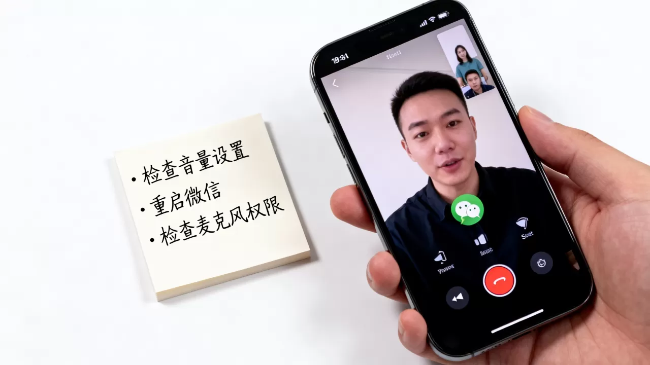 iphone微信视频没声音怎么回事儿，苹果手机微信语音通话无声解决方法