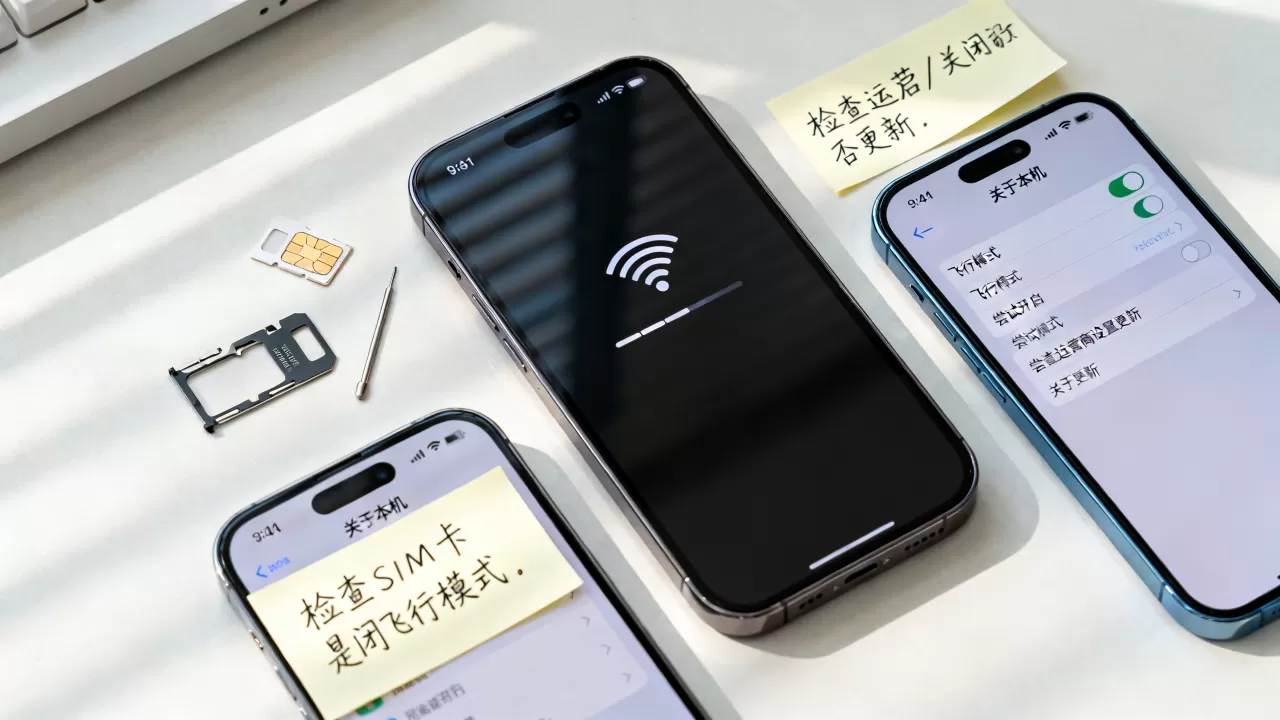iphone通讯没了怎么办，iphone手机突然没有信号怎么解决