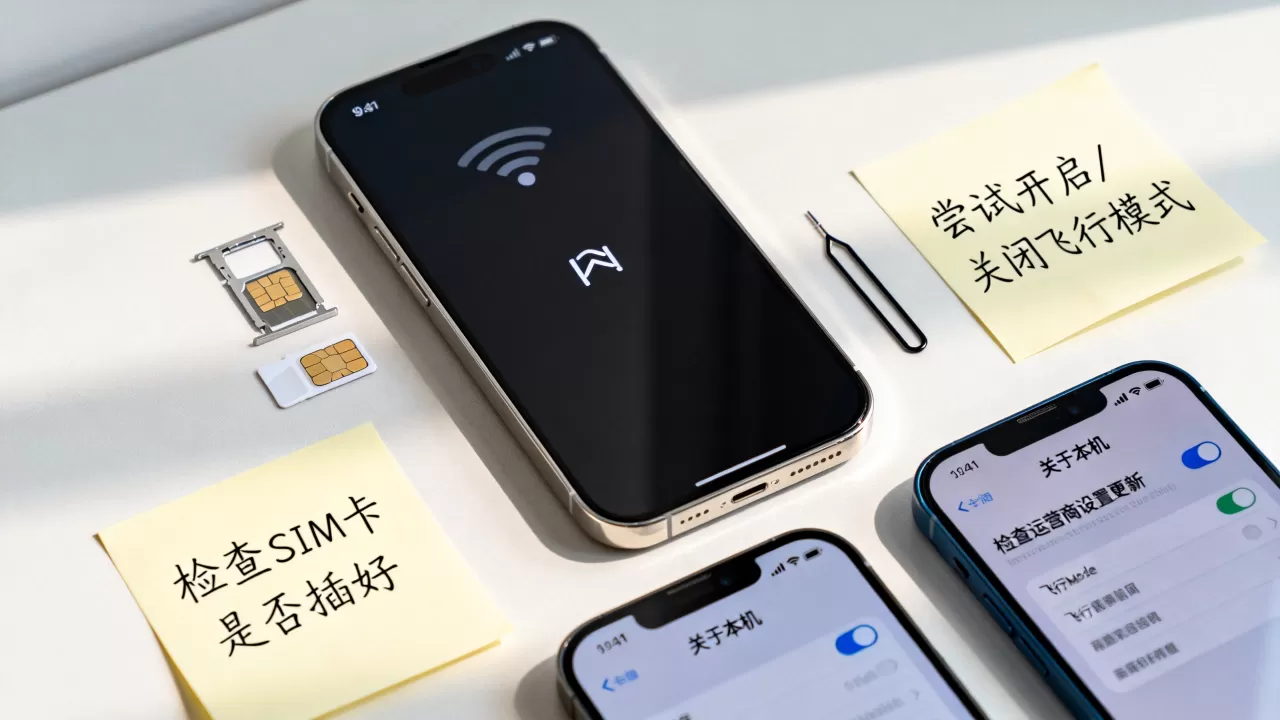 iphone通讯没了怎么办，iphone手机突然没有信号怎么解决