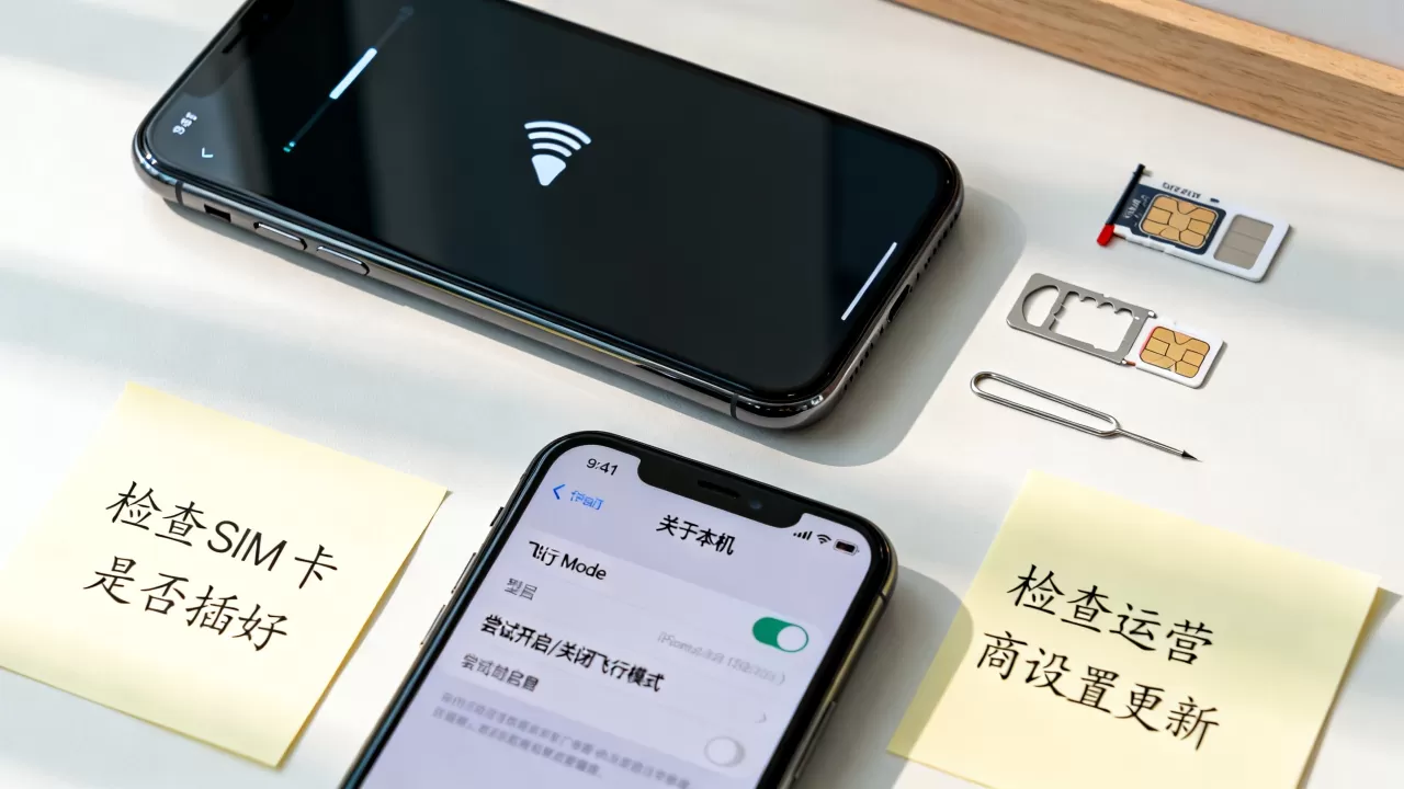 iphone通讯没了怎么办，iphone手机突然没有信号怎么解决