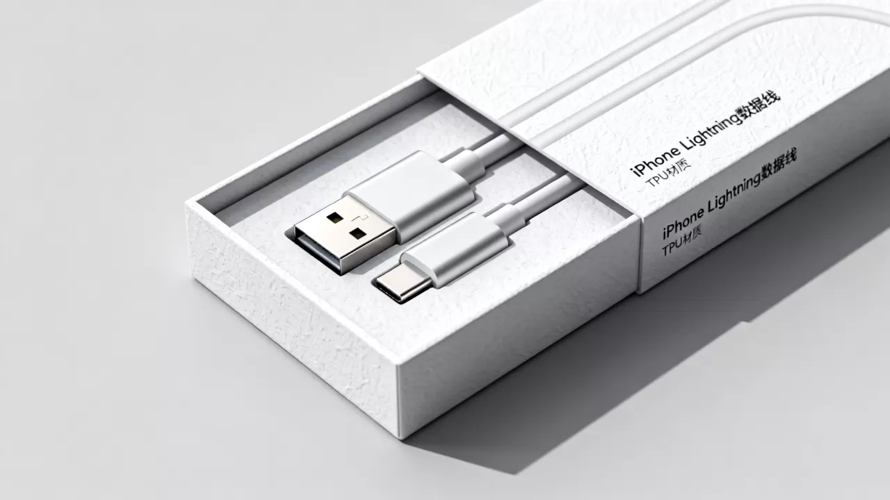 iphone数据线怎么包装盒，iphone数据线包装盒定制