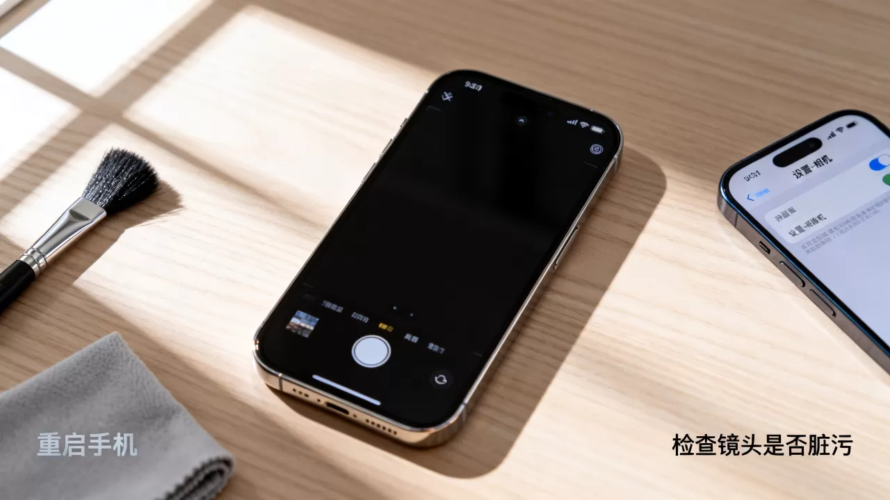 iphone启动相机黑屏怎么回事啊，苹果手机相机黑屏解决办法