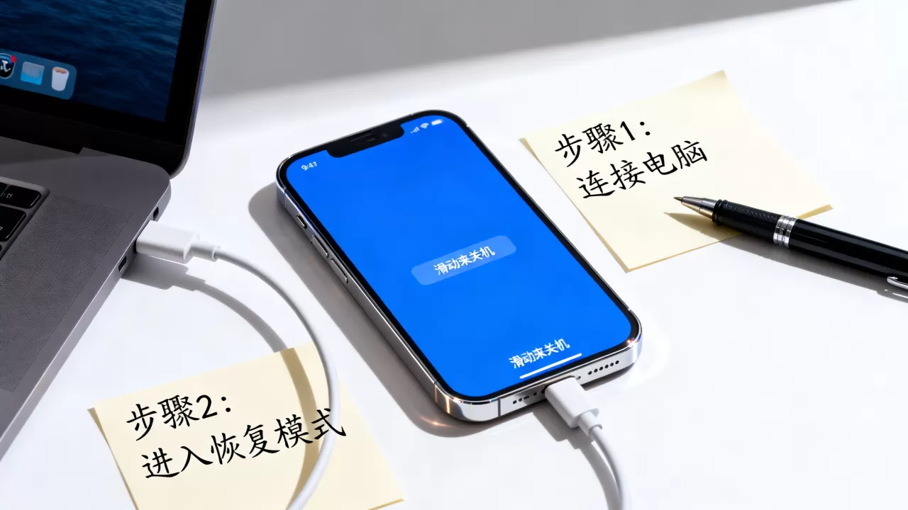 iphone蓝屏然后关机了怎么办啊，苹果手机蓝屏死机自动重启解决方法