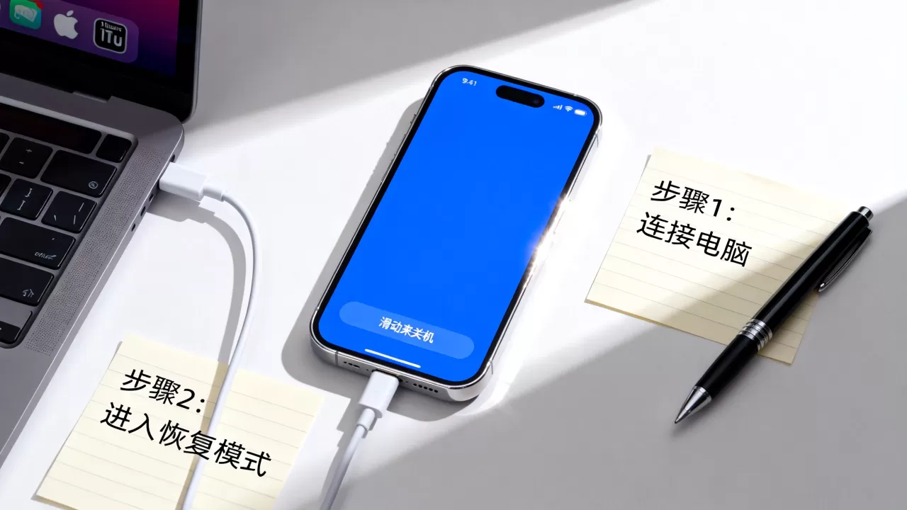 iphone蓝屏然后关机了怎么办啊，苹果手机蓝屏死机自动重启解决方法
