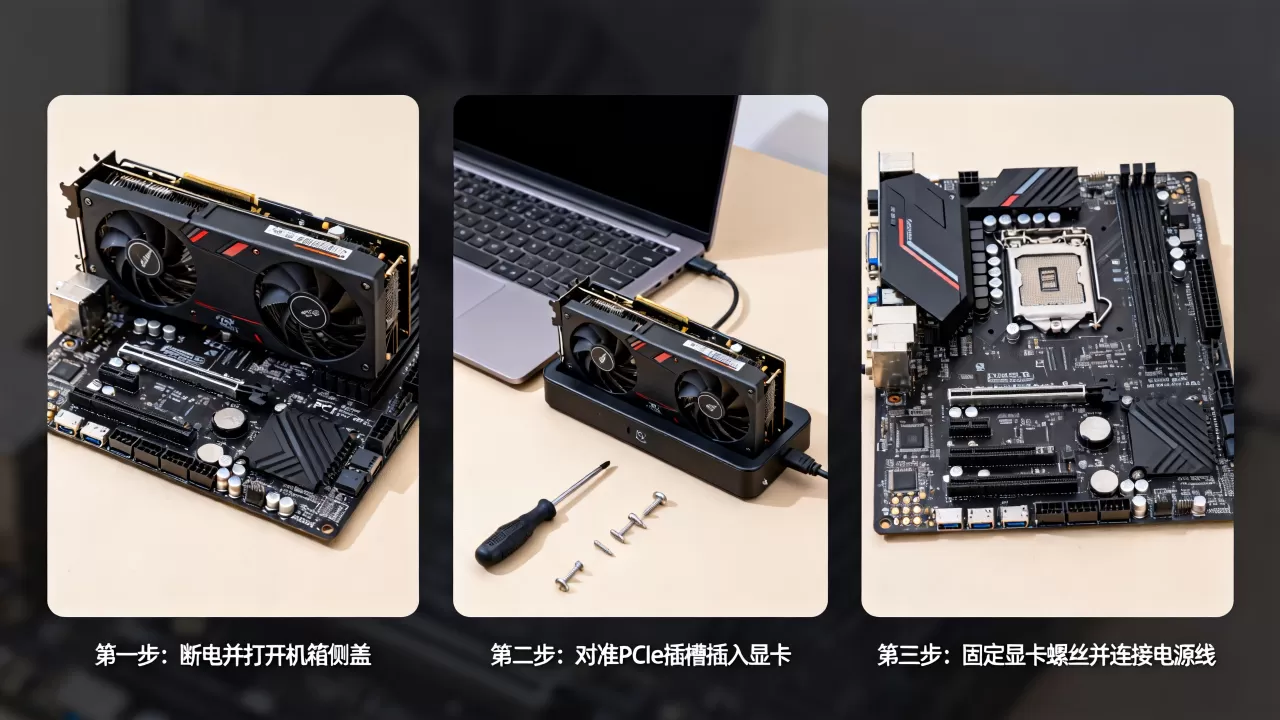 台式机显卡怎么安装？显卡安装种类有哪些