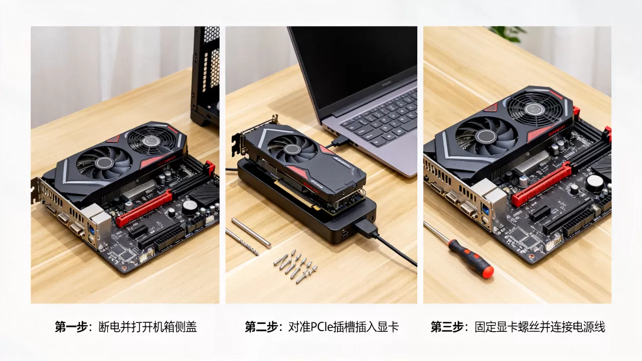 台式机显卡怎么安装？显卡安装种类有哪些