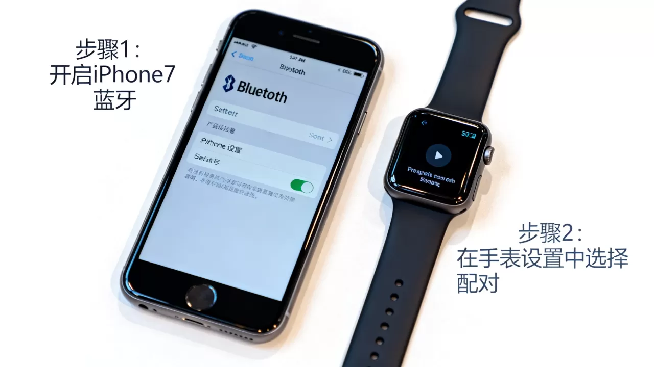 iphone7怎么连接手表，iphone7如何配对手表