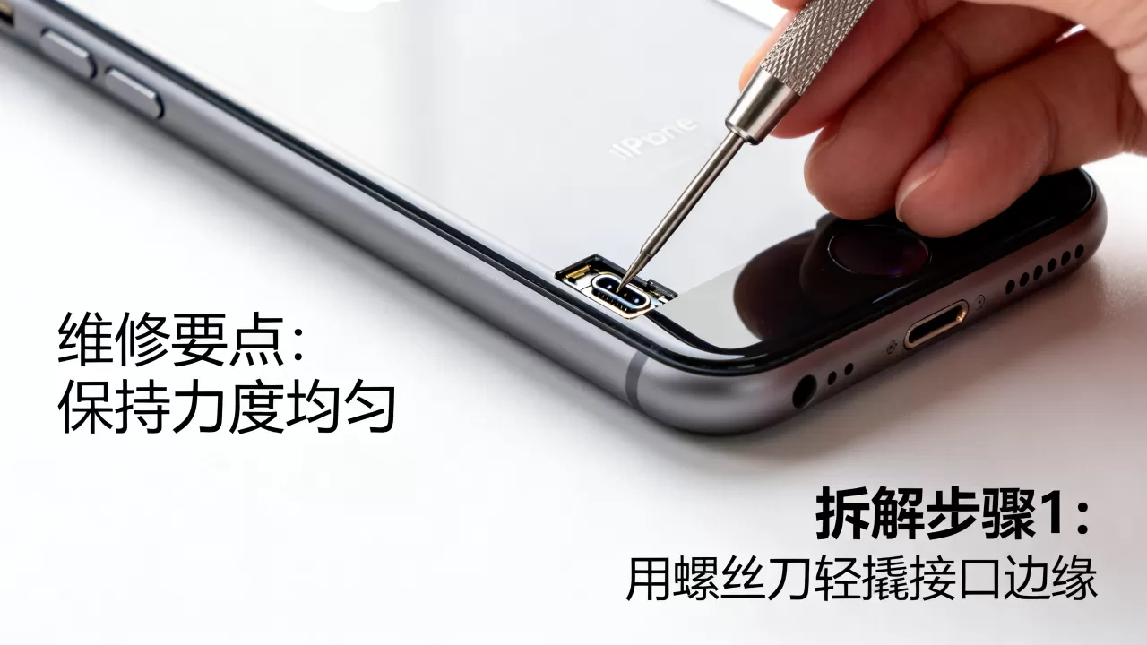 iphone7耳机接口怎么拆，iphone7耳机孔维修教程