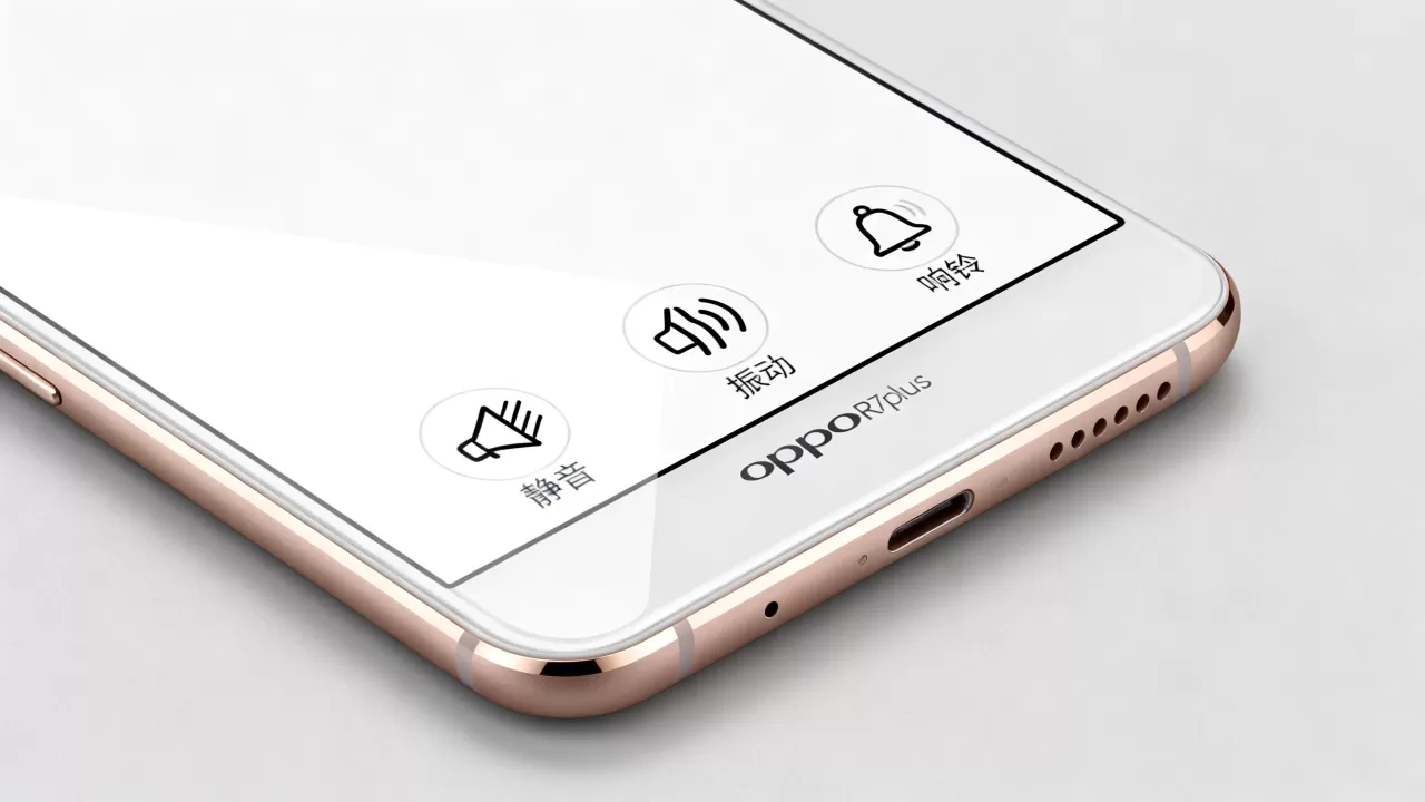 oppoR7plus屏幕静音标志是什么，手机静音图标显示含义