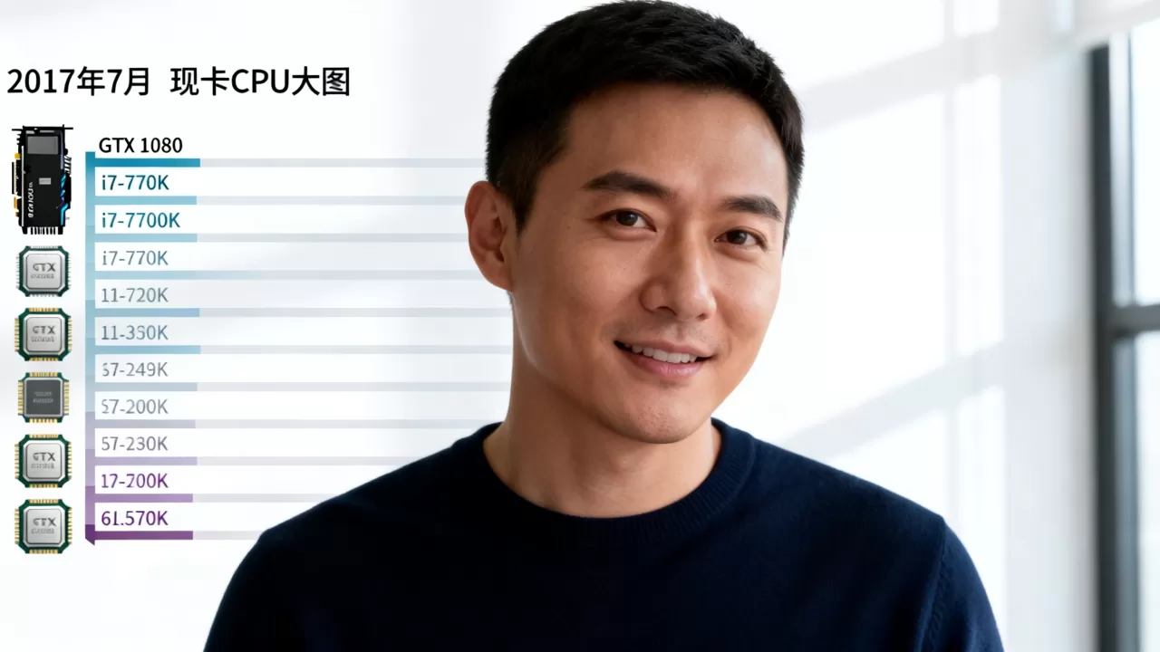 2017年7月显卡CPU天梯图，2017年7月显卡cpu天梯图