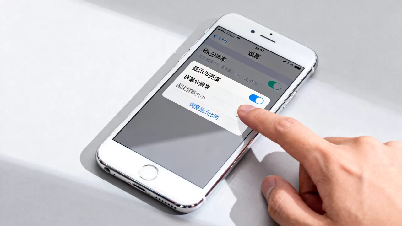 iphone6怎么固定屏幕大小吗，iphone6屏幕显示比例怎么设置