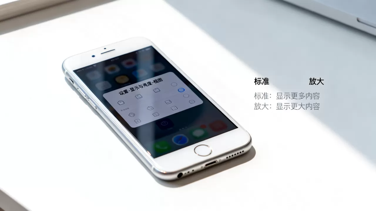 iphone6怎么固定屏幕大小，iphone6屏幕显示设置